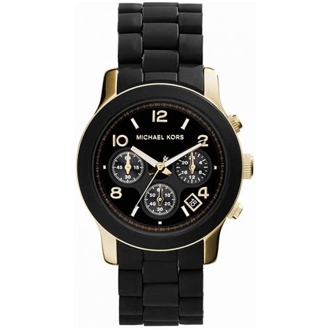 michael kors ladies black watch uk|Michael Kors runway watch silver.